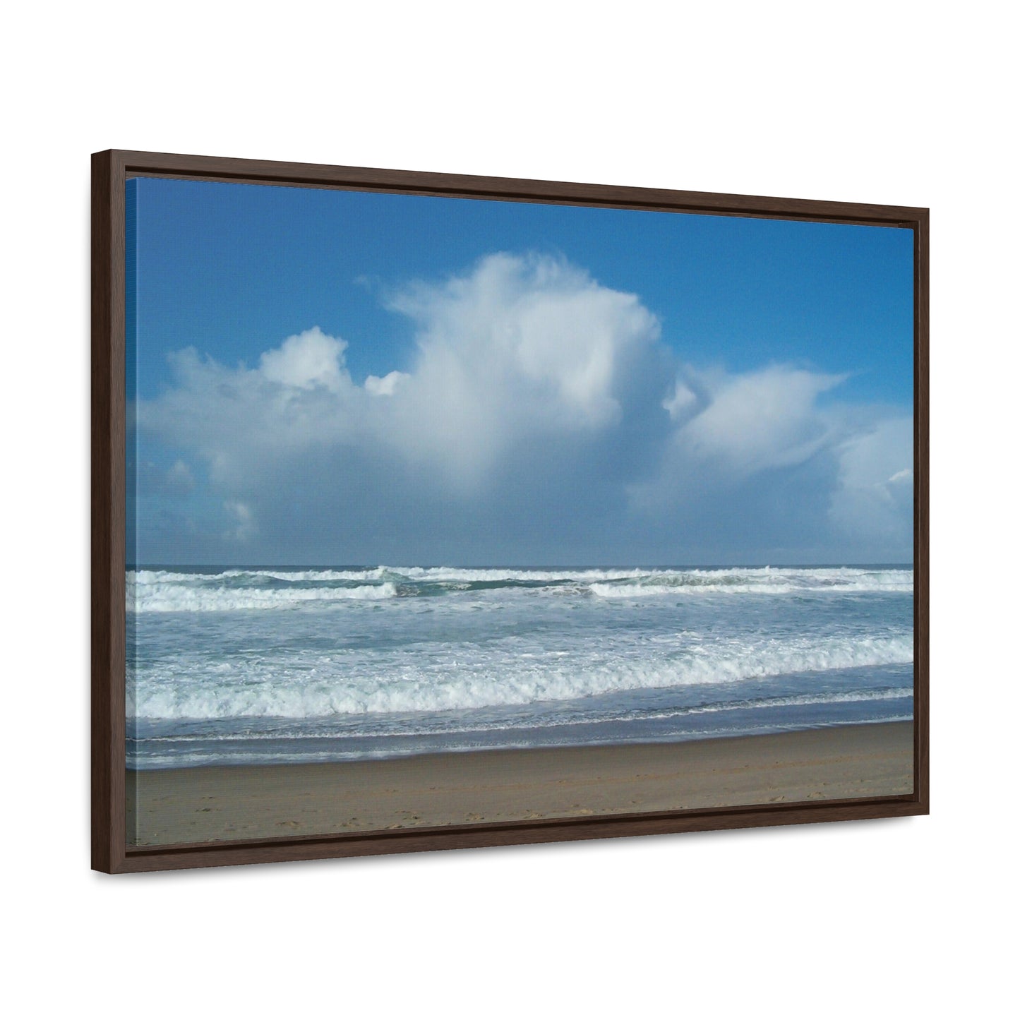 Blue Sky Beach Gallery Canvas Wraps Framed