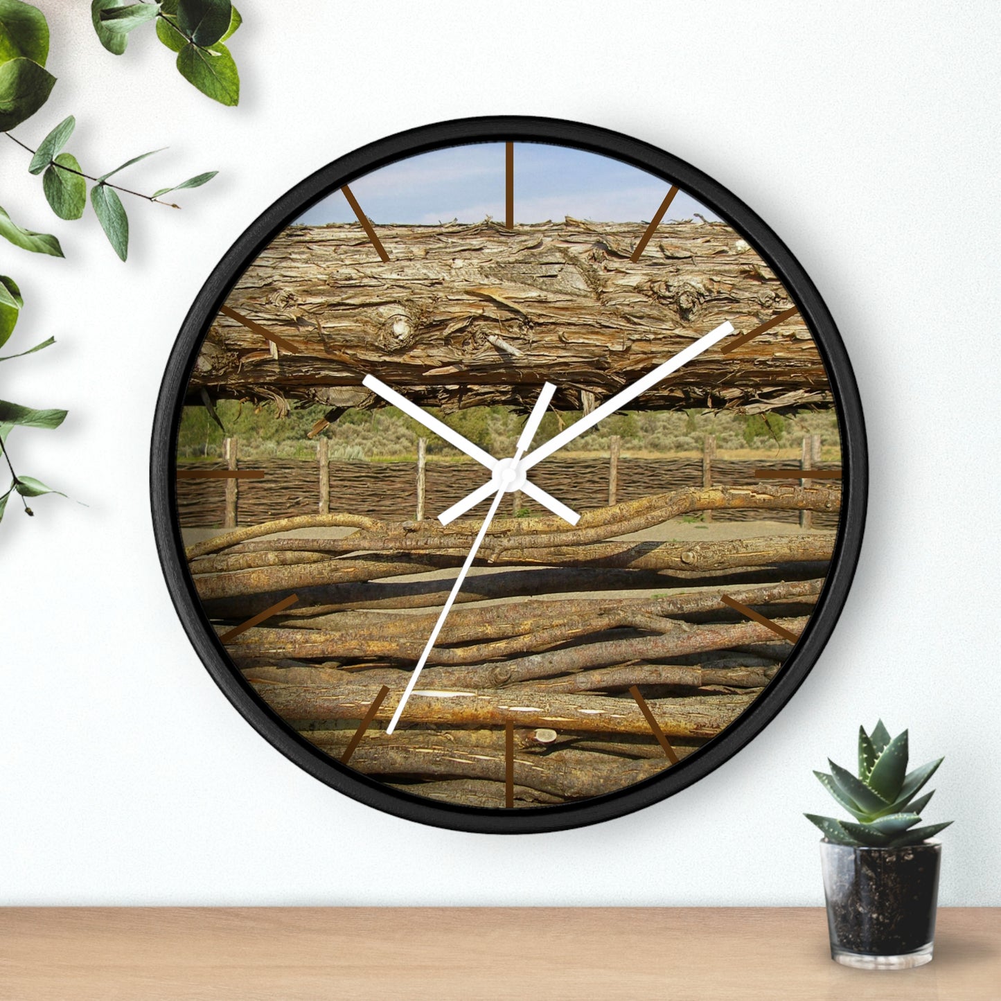 Through The Rails Wall Clock