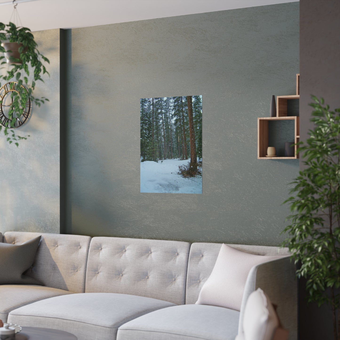Snowfall Satin Posters