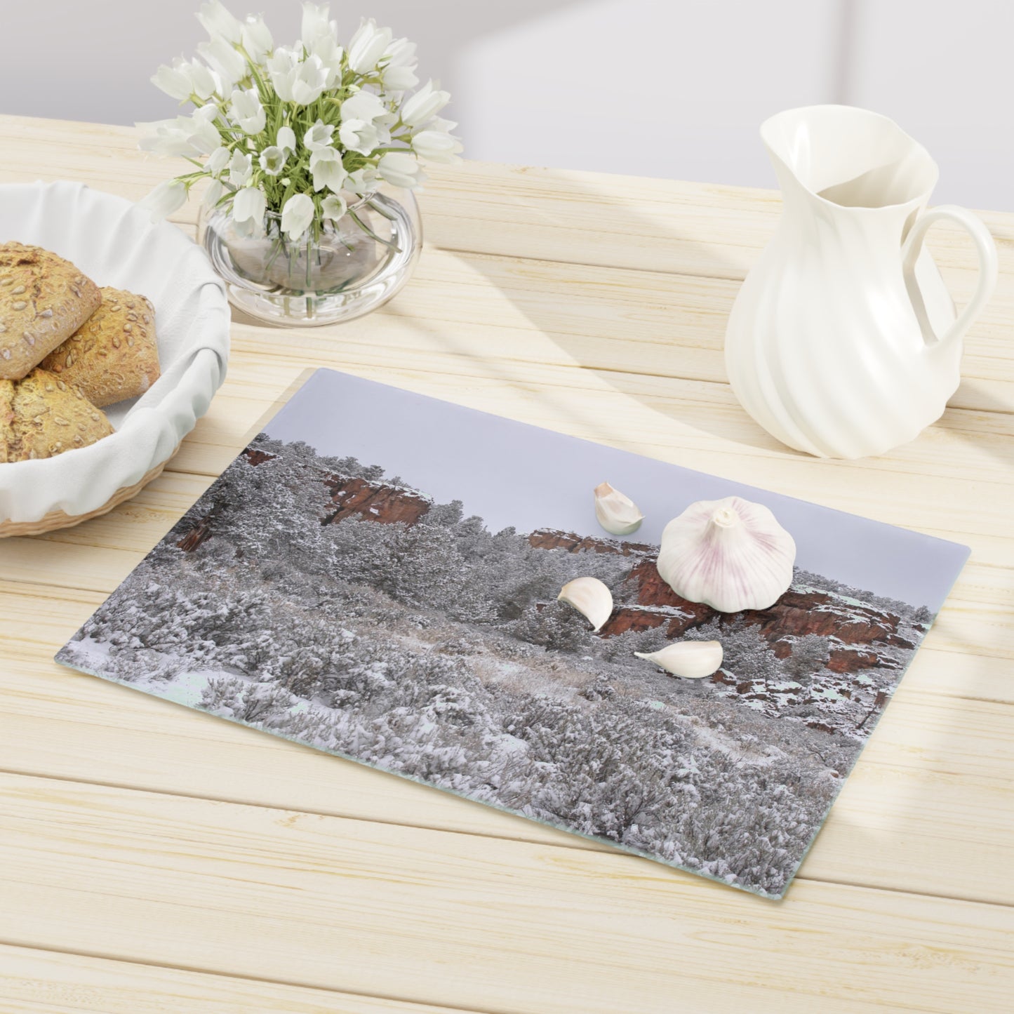 Winter Canyon Cutting Board Dishwasher Safe