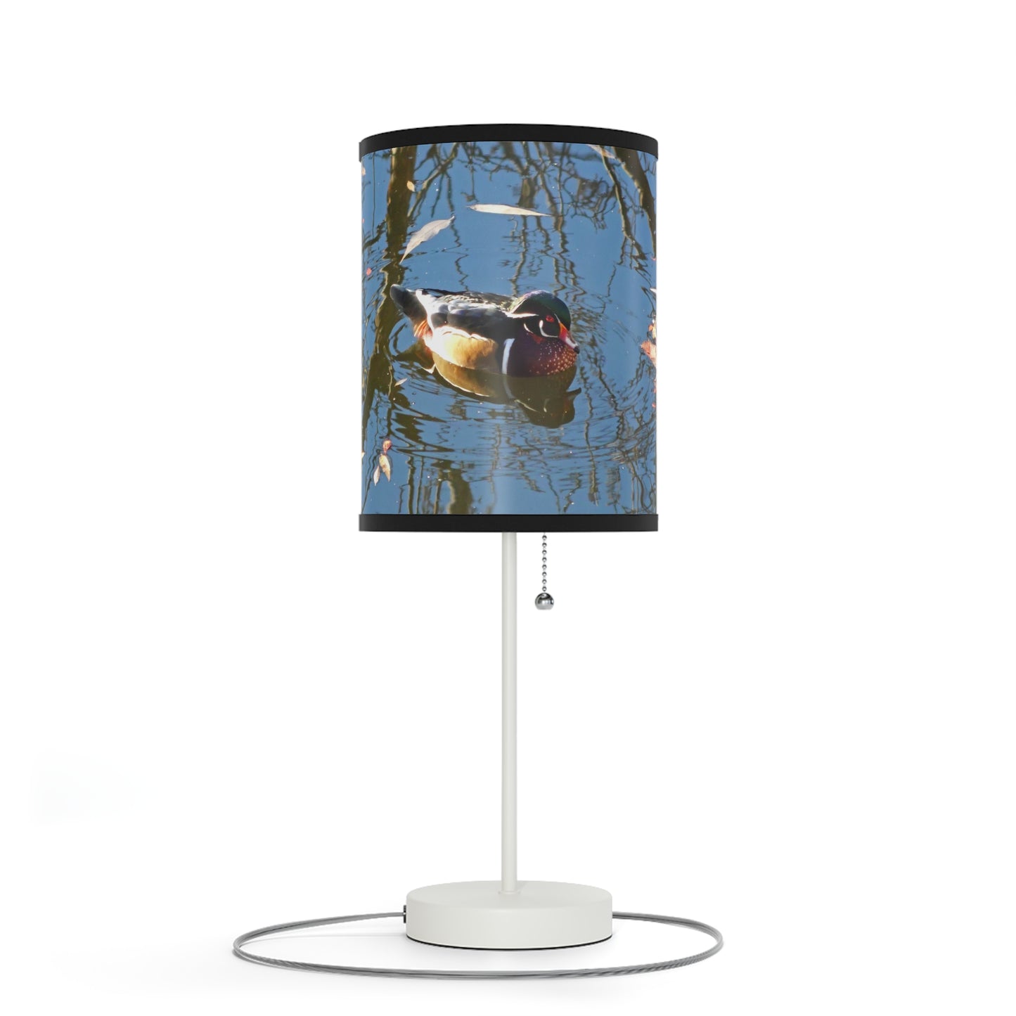 Reflections Wood Duck Lamp on a Stand