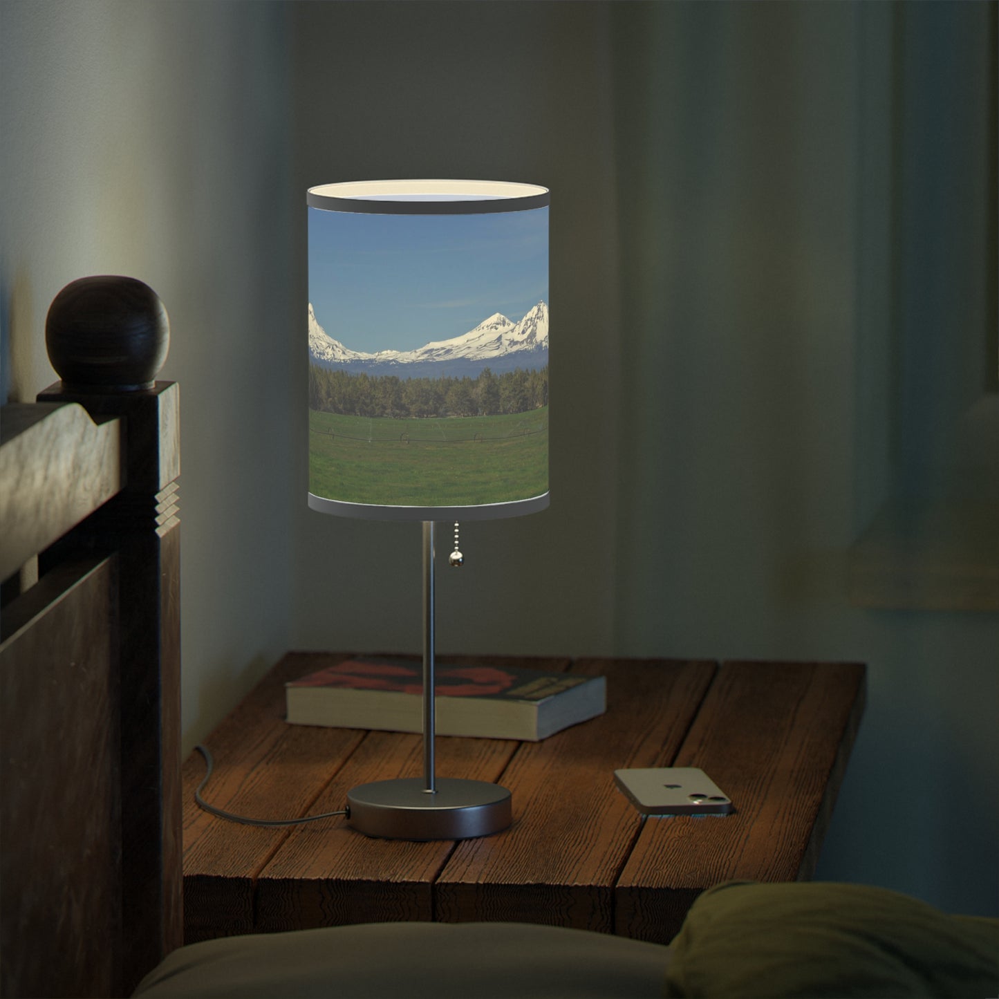 Mountain Field Lamp on a Stand