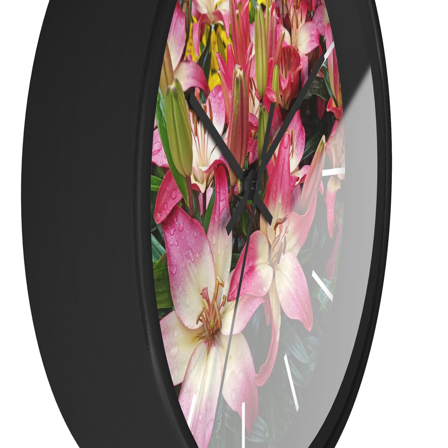 Lovely Lilies Wall Clock