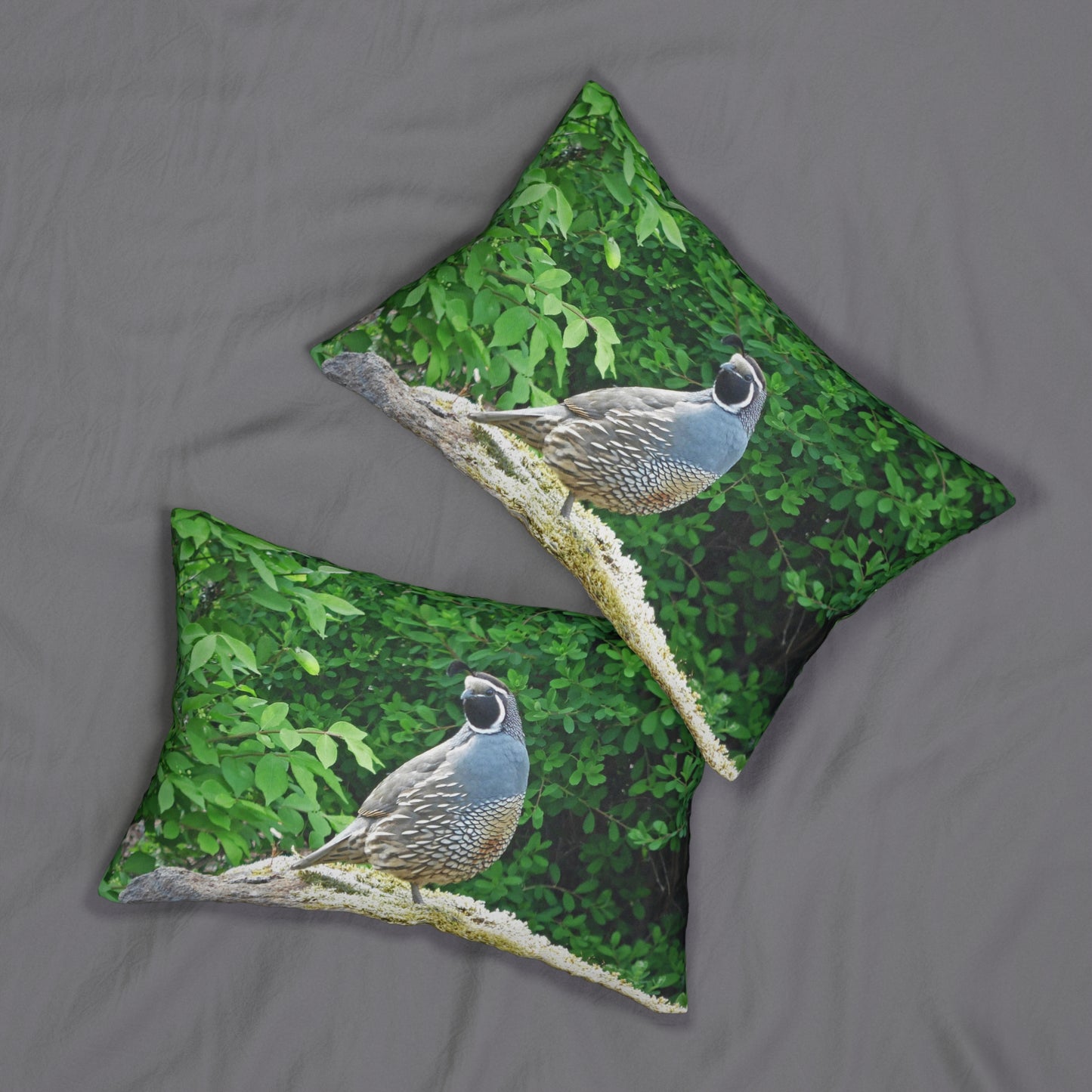 Regal Quail Spun Polyester Lumbar Pillow