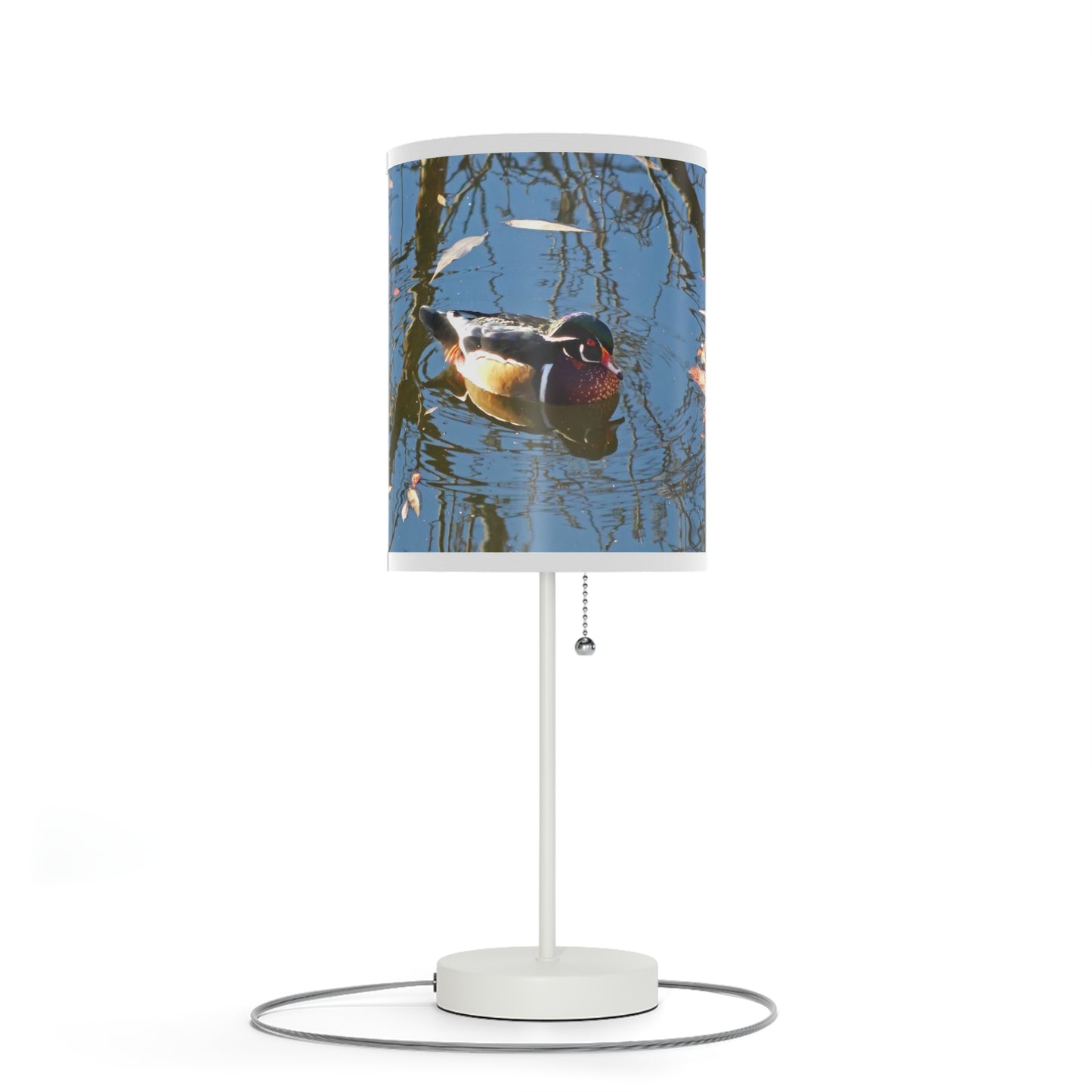 Reflections Wood Duck Lamp on a Stand