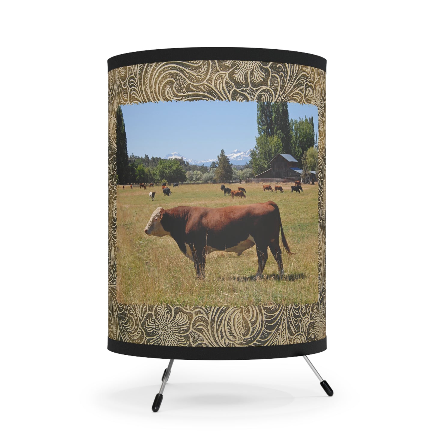 King Of The Pasture Tripod Lamp