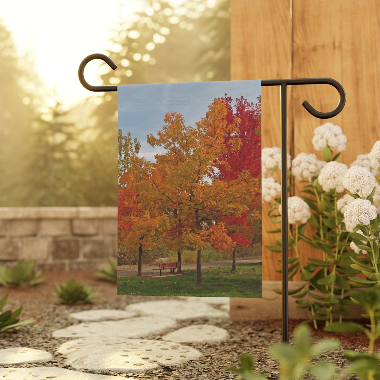 Autumn Serenity Garden & House Banner