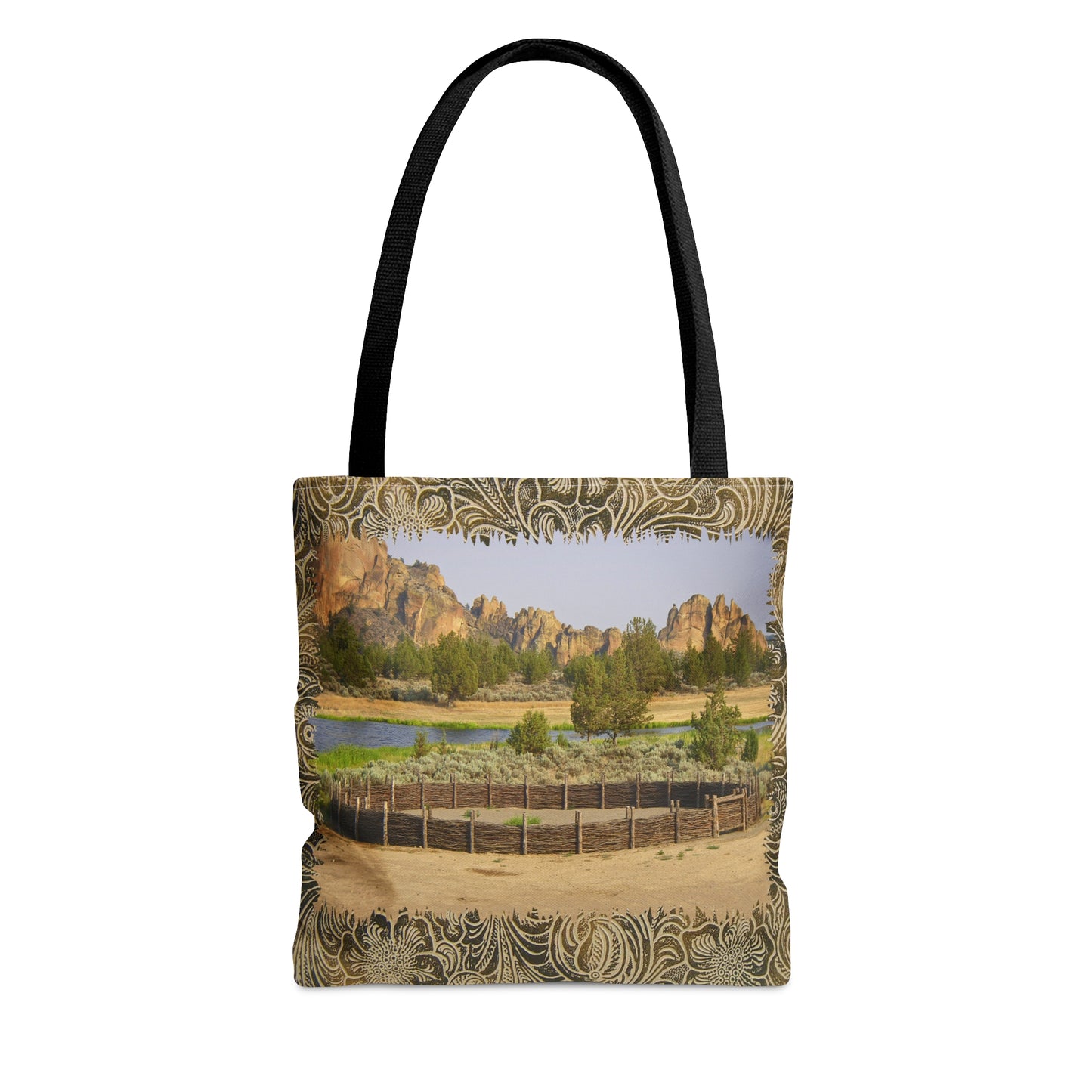 Scenic Round Pen Tote Bag