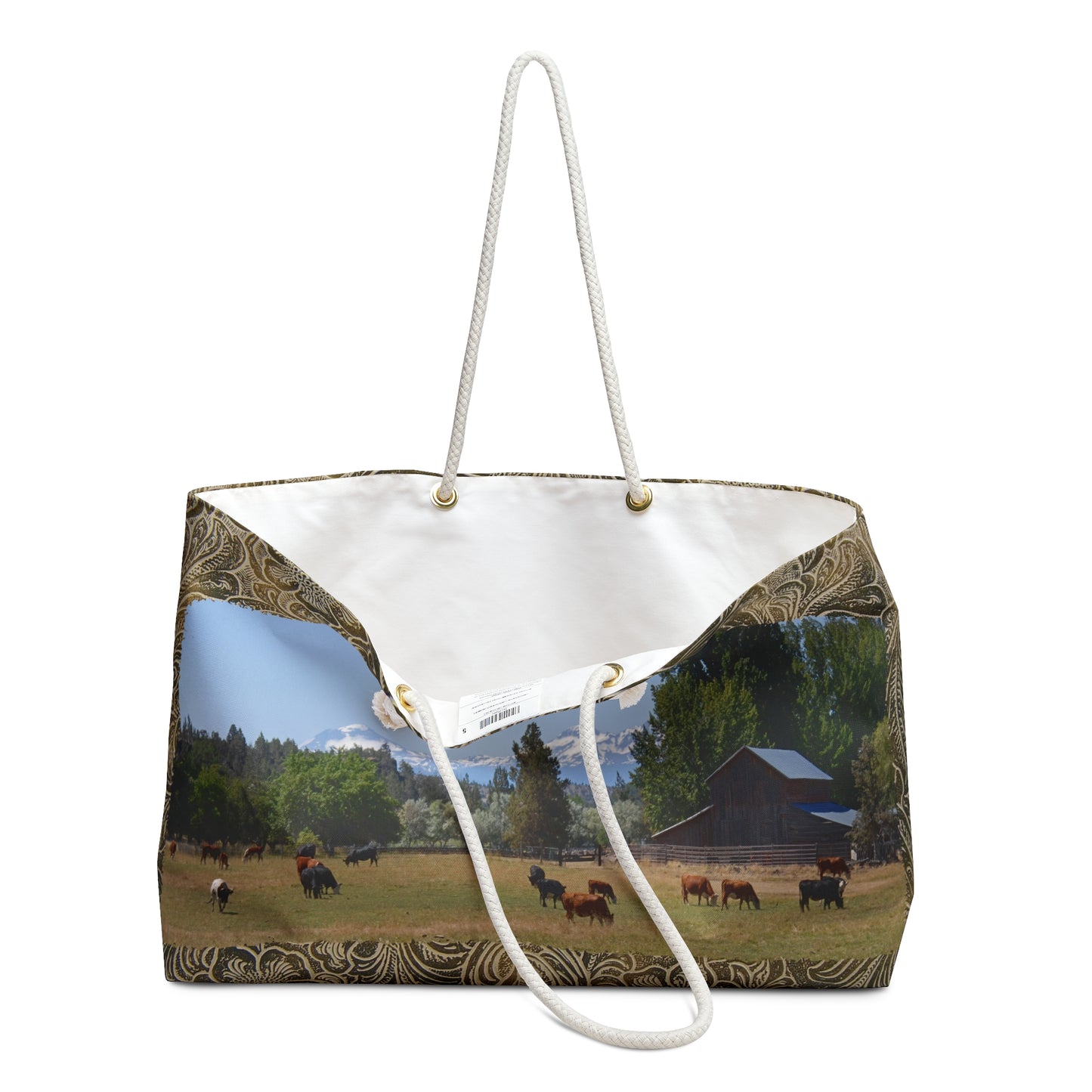 Picturesque Cattle Weekender Bag
