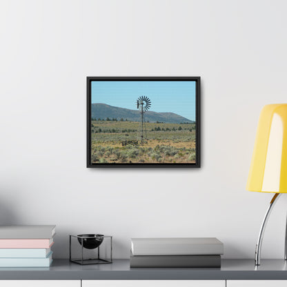 High Desert Windmill Gallery Canvas Wraps Horizontal Framed