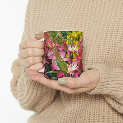 Lovely Lilies Ceramic Mug 11oz