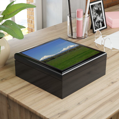 Mountain Field Jewelry Box ~ 7.24"