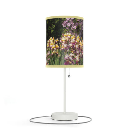 Sunny Iris Garden Lamp on a Stand