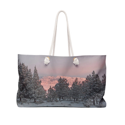 Winter Sunset Weekender Bag