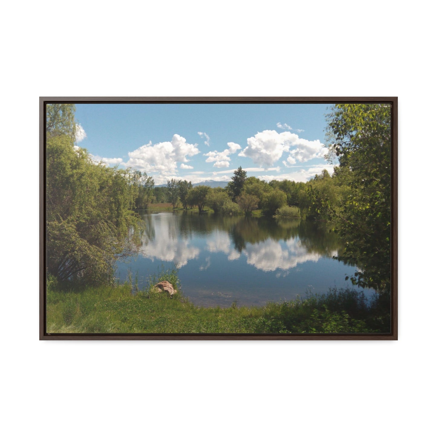 Peaceful Pond Gallery Canvas Wraps Framed