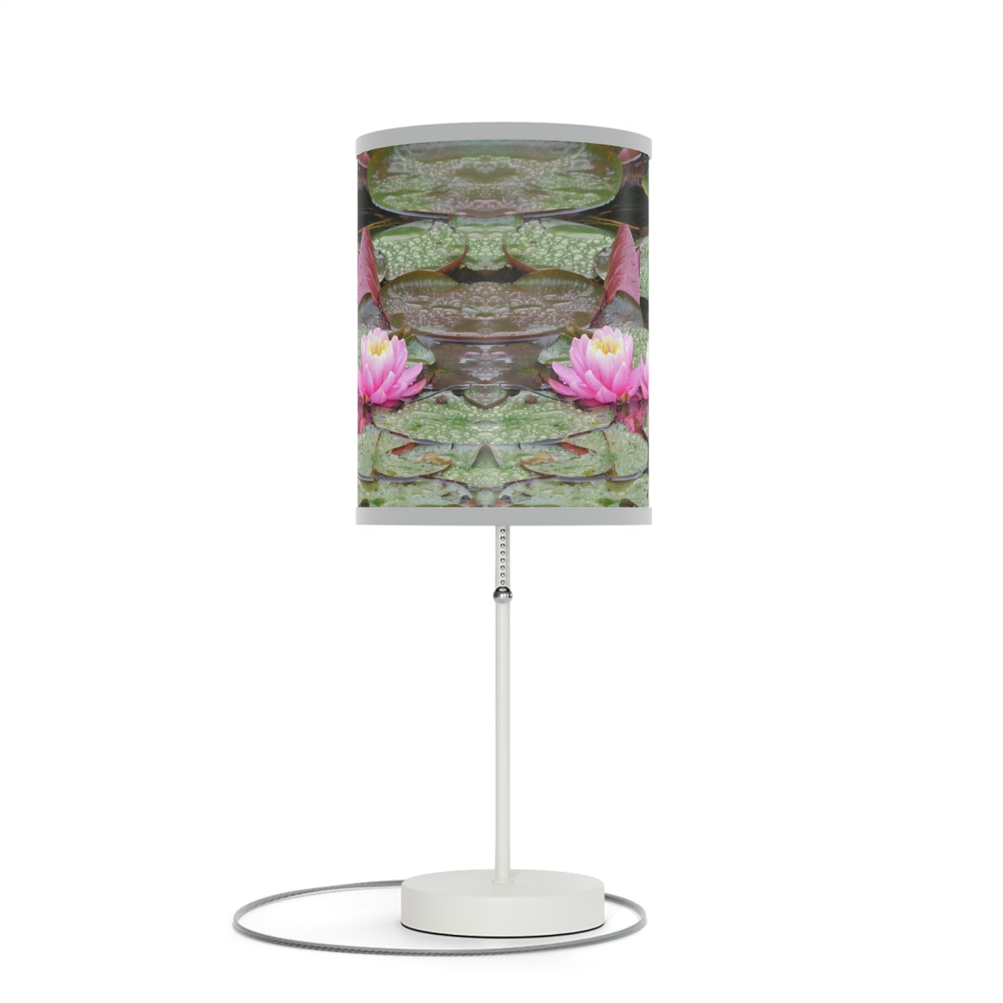 Water Lilies Lamp on a Stand