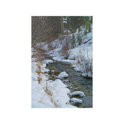 Snowy Creek Satin Posters