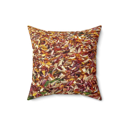 Autumn Leaves Spun Polyester Square Pillow