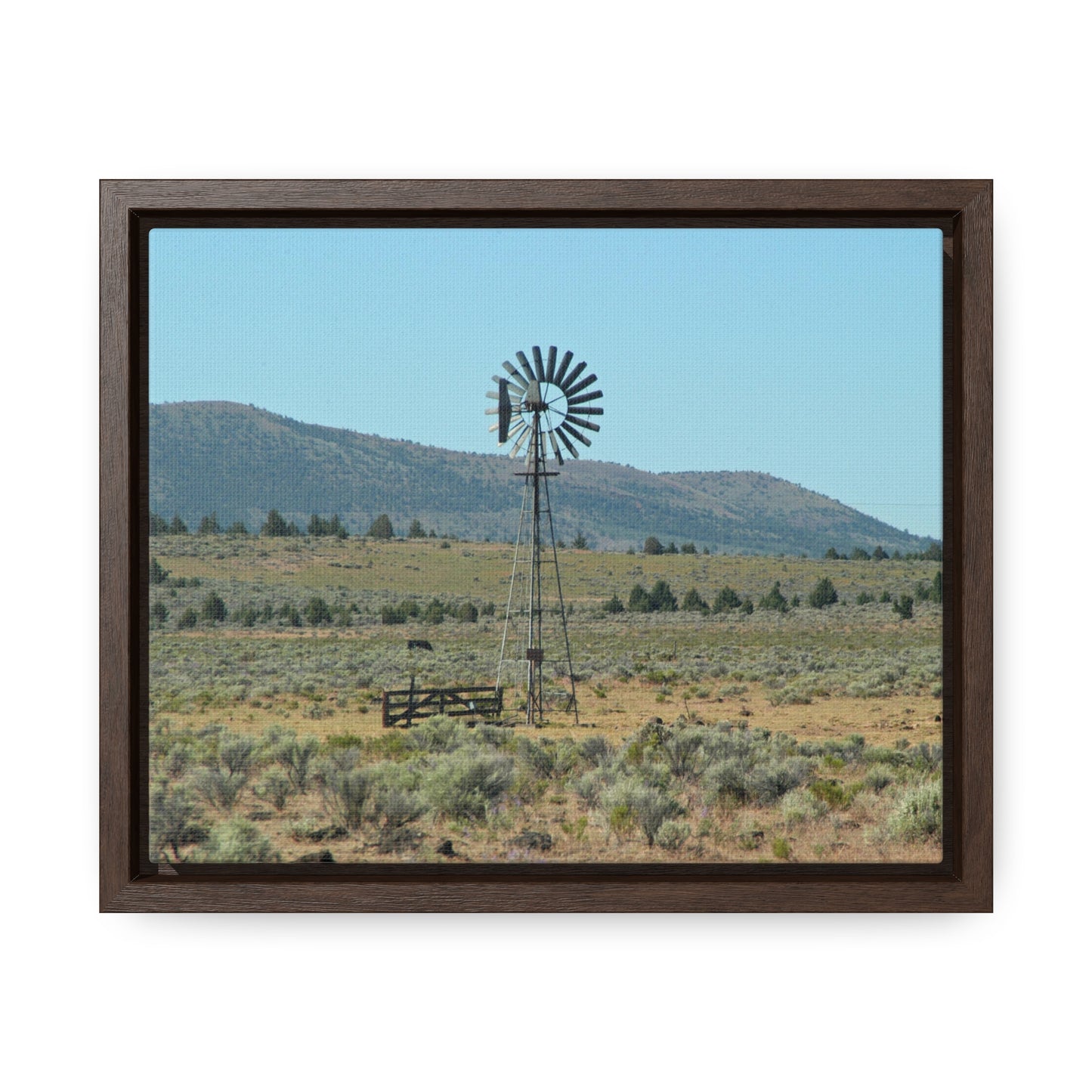 High Desert Windmill Gallery Canvas Wraps Horizontal Framed