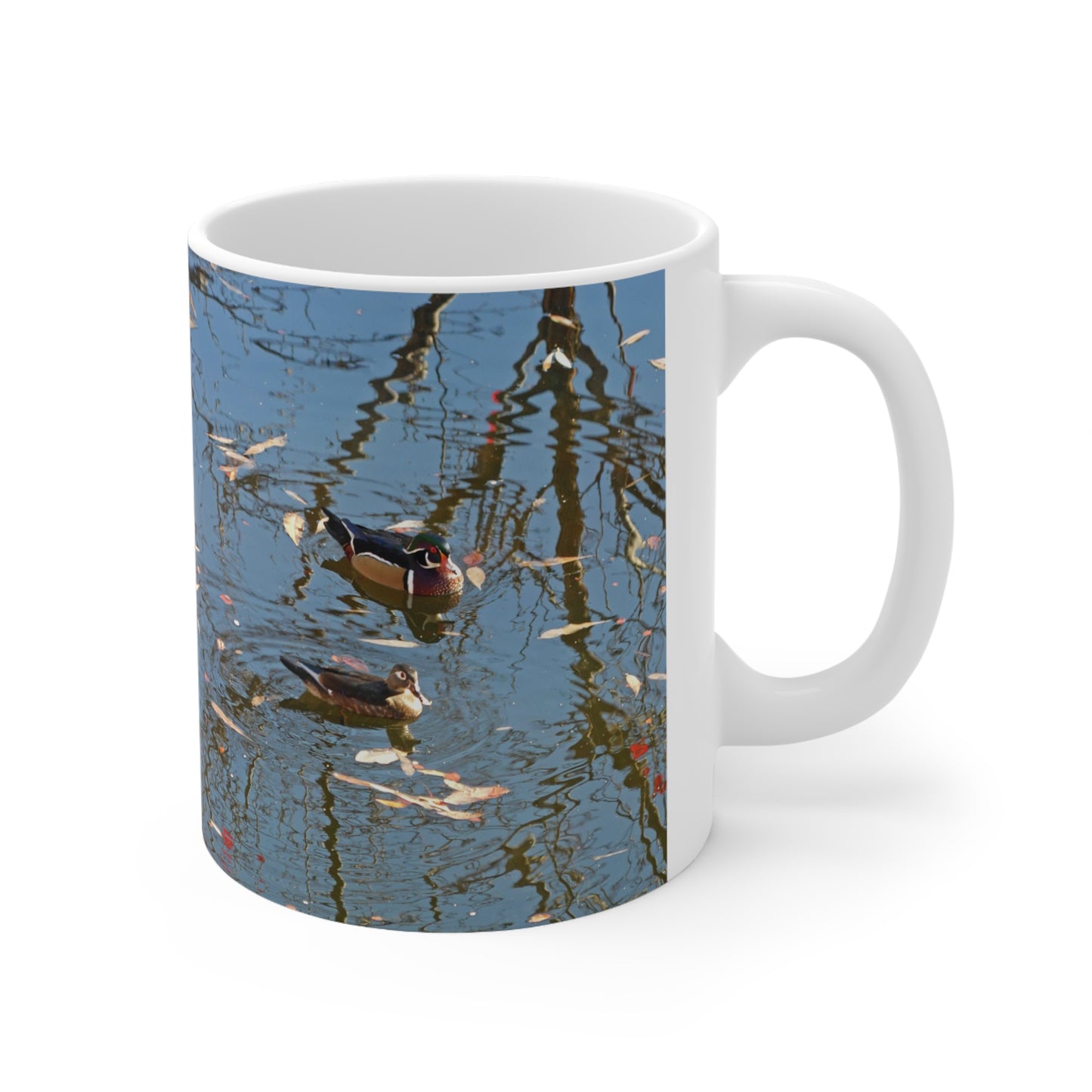 Wood Duck Couple Ceramic Mug 11oz