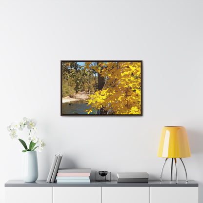 Autumn River Gallery Canvas Wraps Framed