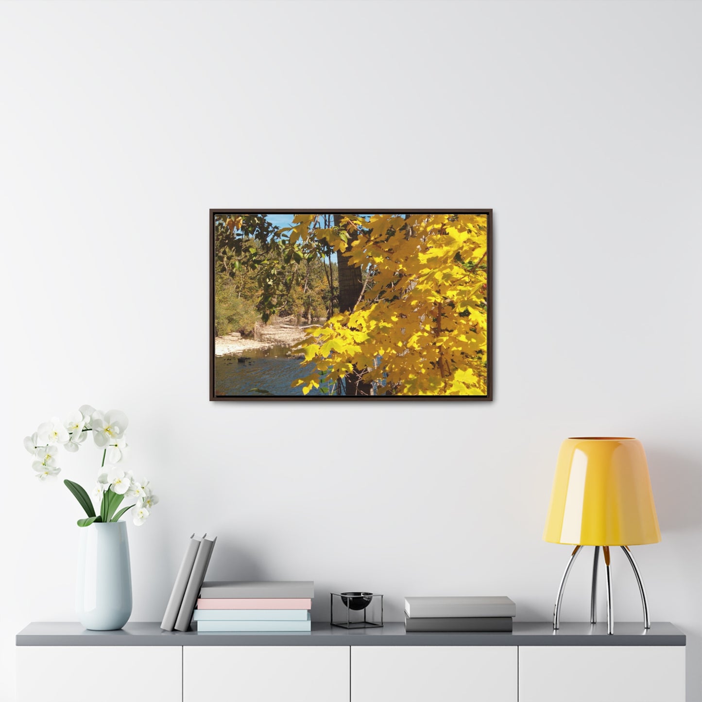 Autumn River Gallery Canvas Wraps Framed