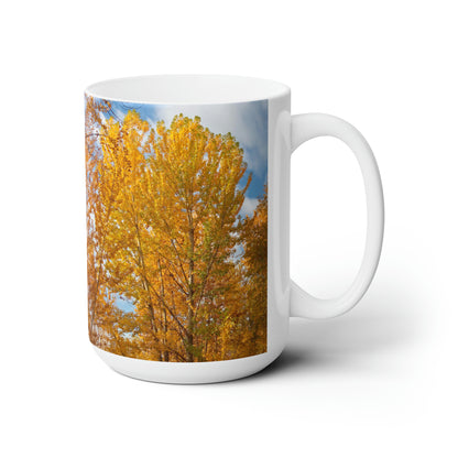 Autumn Gold Ceramic Mug 15oz