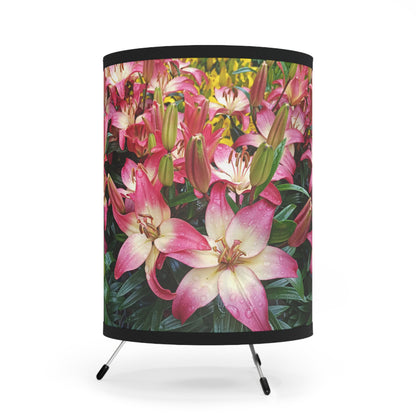 Lovely Lilies Tripod Lamp