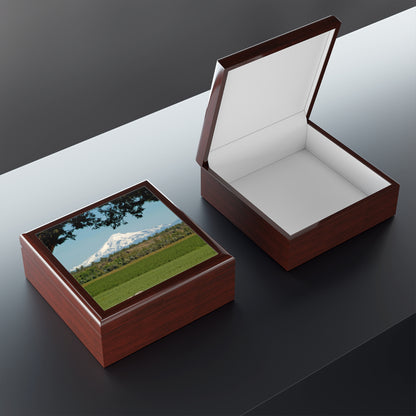Juniper Framed Mountain Jewelry Box ~ 7.24"