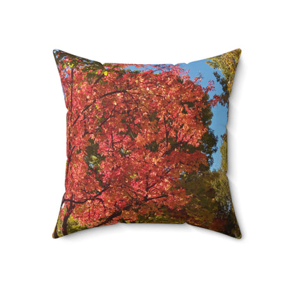 Autumn Glow Spun Polyester Square Pillow