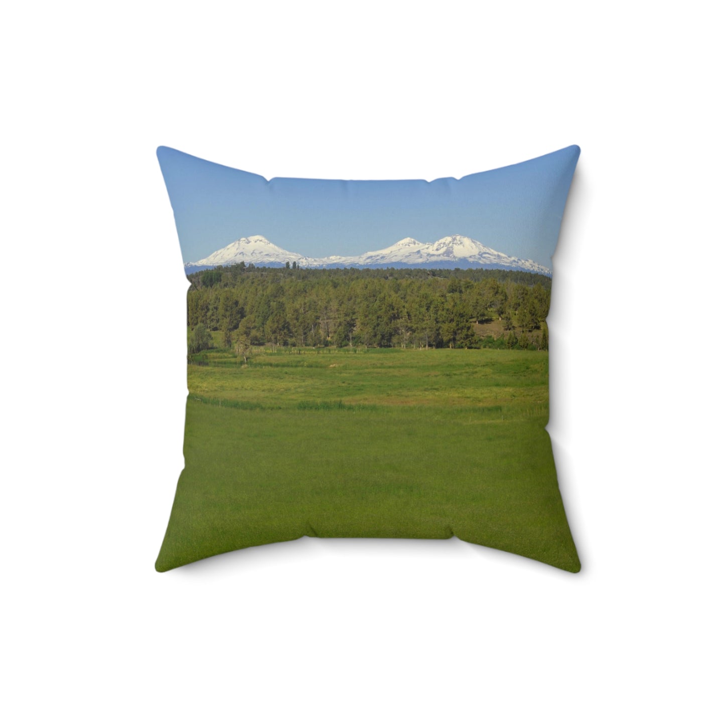 Mountain Meadow Spun Polyester Square Pillow