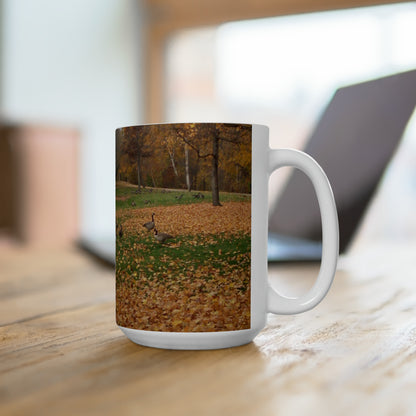 Autumn Geese Ceramic Mug 15oz