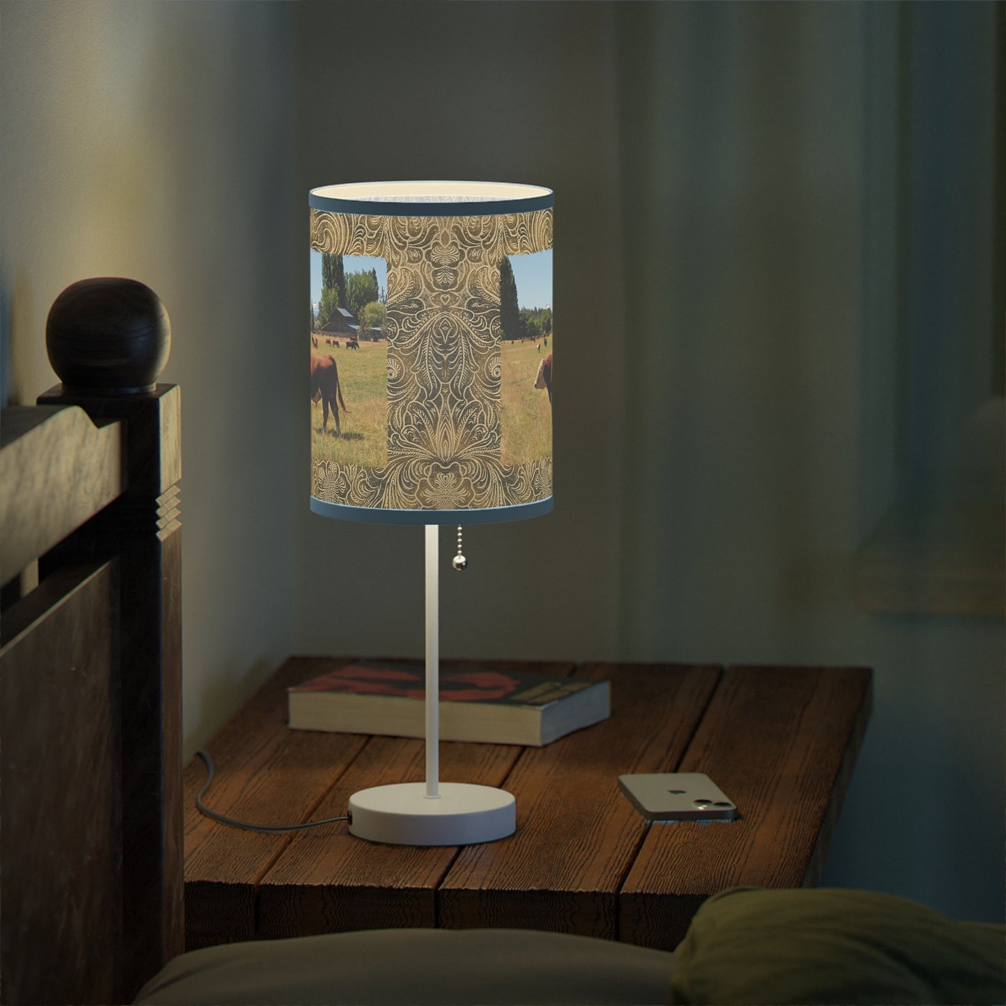 King Of The Pasture Lamp on a Stand