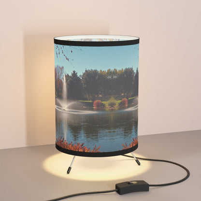 Autumn Fountain Tripod Lamp