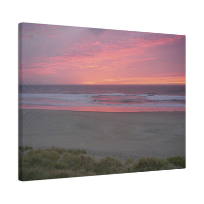 Pink Ocean Sunset Matte Canvas