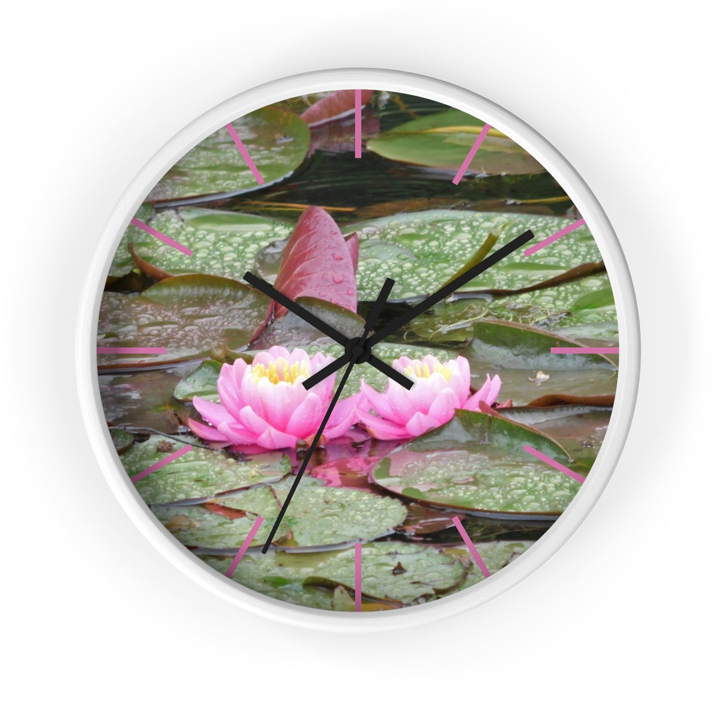 Water Lilies Wall Clock