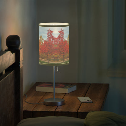 Autumn Serenity Lamp on a Stand