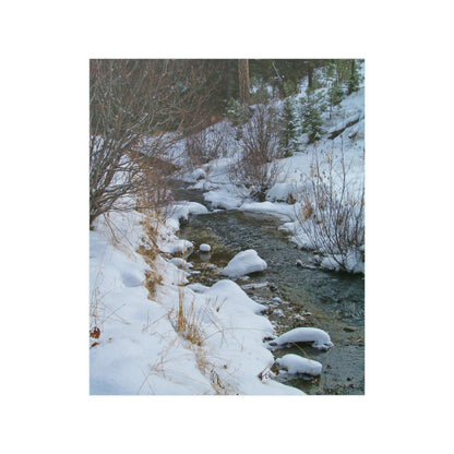 Snowy Creek Satin Posters