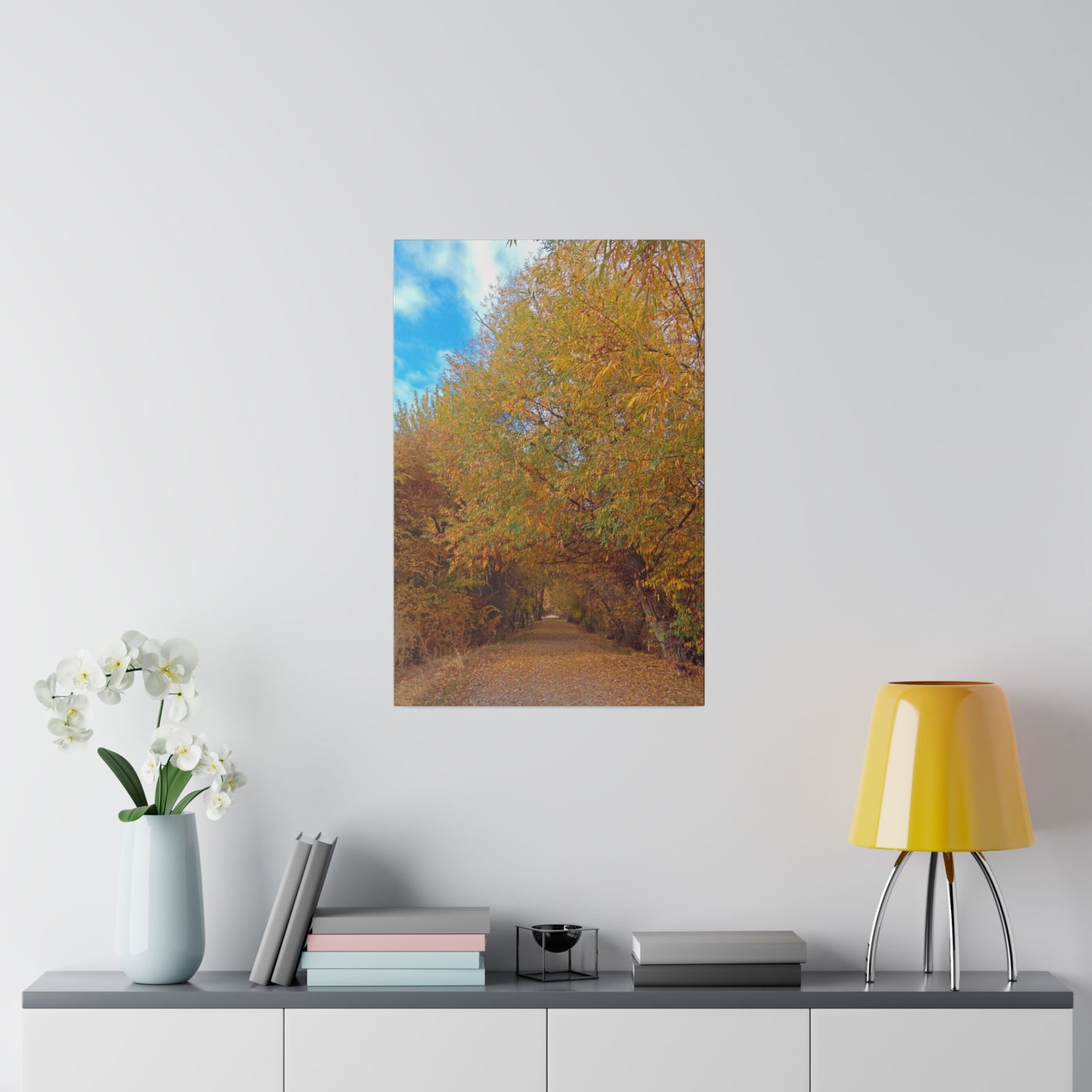 Autumn Path Matte Canvas