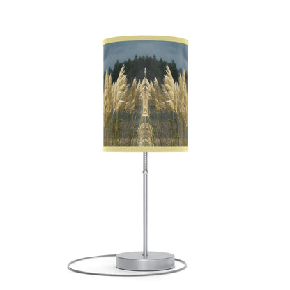 Golden Coastal Pampas Lamp on a Stand