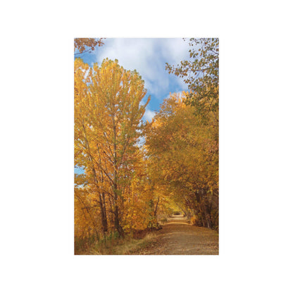 Autumn Trail Satin Posters