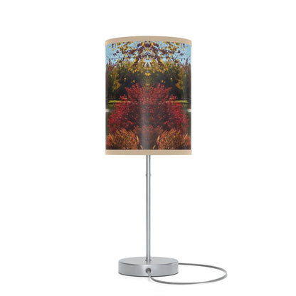 Autumn Fountain Lamp on a Stand
