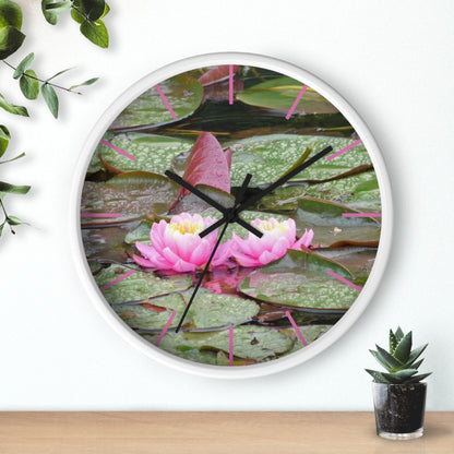 Water Lilies Wall Clock