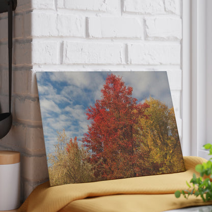 Autumn Sky Glass Cutting Board Hand Wash