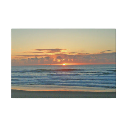 Golden Ocean Sunset Matte Canvas