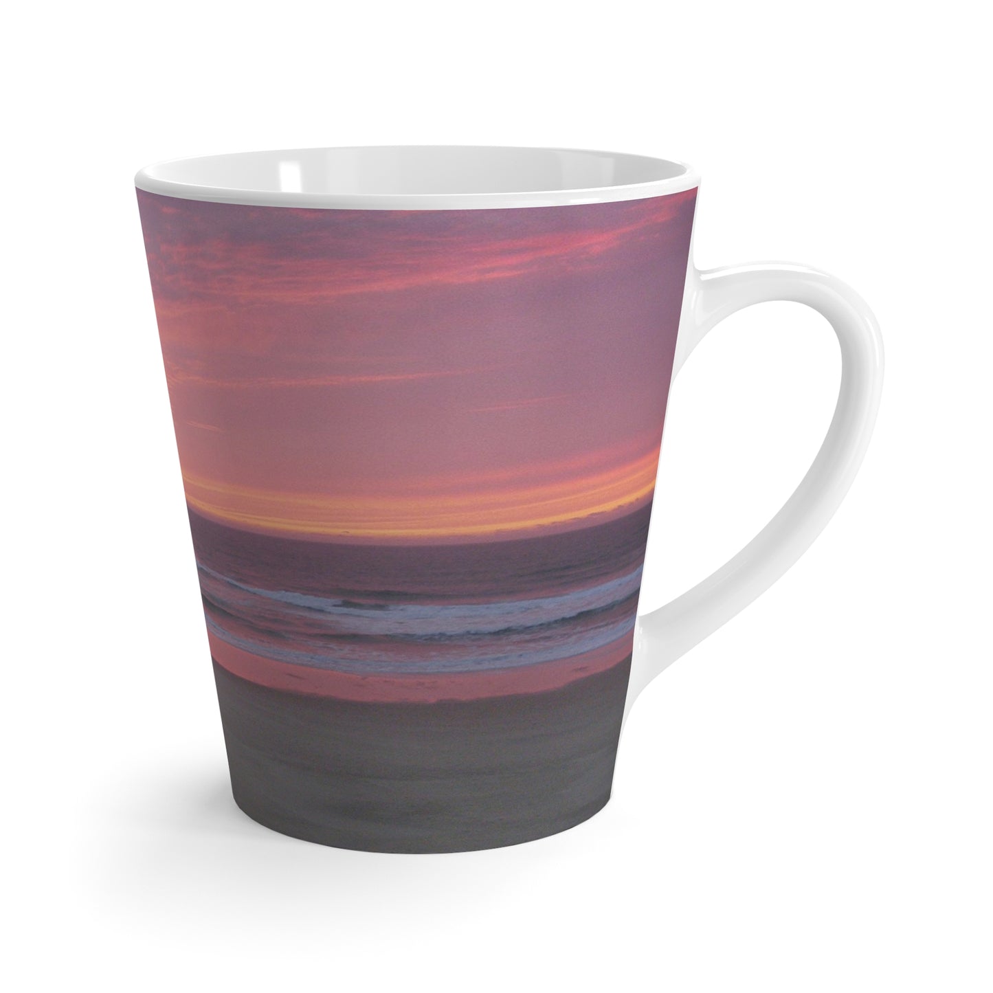 Pink Ocean Sunset Latte Mug