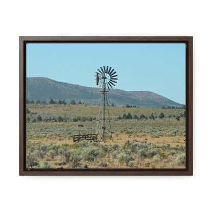 High Desert Windmill Gallery Canvas Wraps Horizontal Framed