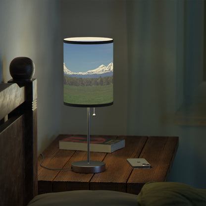 Mountain Field Lamp on a Stand