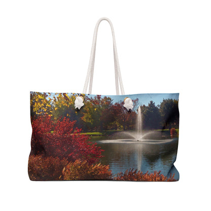 Autumn Fountain Weekender Bag