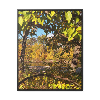 Autumn Window Gallery Canvas Wraps Framed